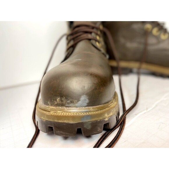 WorkForce Steel Toe, Oil Resistant, Slip Resistant Brown Work Boots Size 11❤️ - Picture 4 of 16
